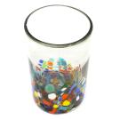 Clear & Confetti 14 oz Drinking Glasses (set of 6)